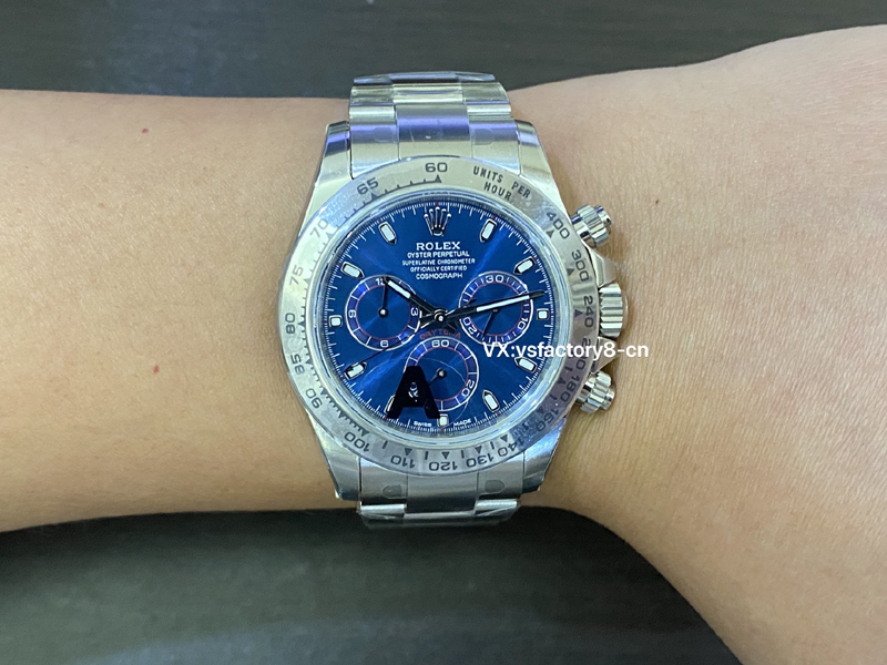 勞力士40m藍貓迪通拿復刻表丹東4130機芯V3版細節(jié)做工復刻還原怎么樣